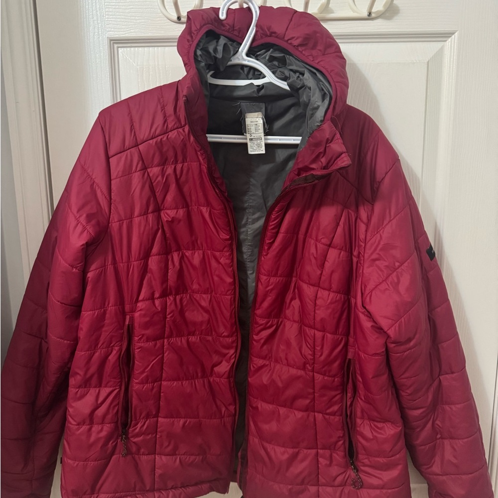 Women's Red Quilted Jacket